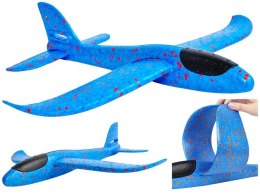 Samolot styropianowy niebieski