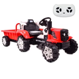 traktor na akumulator z przyczepą, miękkie siedzenie, pilot/hsd6601-rc