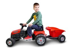 Mega traktor na pedały dla dzieci na ogród klakson
