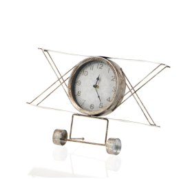 Metalowy zegar samolot 38x9,5x23,5cm