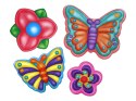 Zestaw DIY magnesy na lodówkę motyle, kwiaty