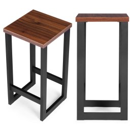 Stołek barowy nowoczesne krzesło barowe taboret metal MDF ModernHome