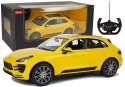 Auto R/C Porsche Macan Rastar 1:14 Żółte na pilota