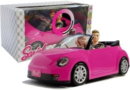 lalka  Lalki z Samochodem Auto Coupe Dźwięk i Światła 43 cm Różowy typu barbie