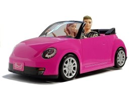 lalka  Lalki z Samochodem Auto Coupe Dźwięk i Światła 43 cm Różowy typu barbie