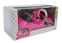 lalka  Lalki z Samochodem Auto Coupe Dźwięk i Światła 43 cm Różowy typu barbie