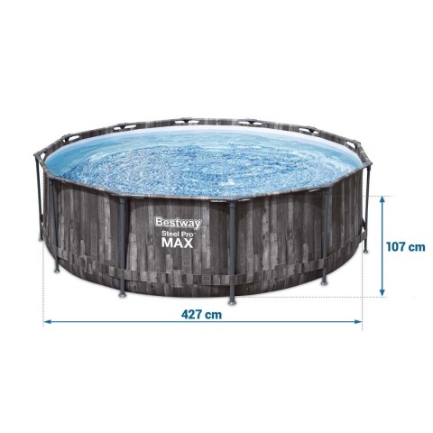 Basen ogrodowy stelażowy 427 x 107 cm 11w1 Bestway 5614Z