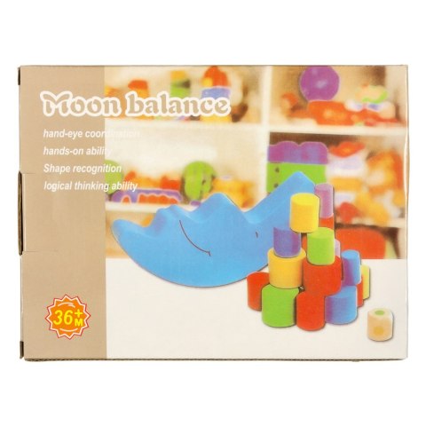 Gra zręcznościowa balansujący księżyc drewniana montessori