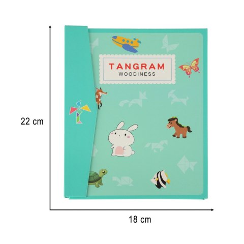 Książeczka magnetyczna układanka klocki 3D tangram