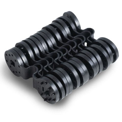 Siatka cieniująca 1,5x50m 110g/m2 + 50 zacisków szara