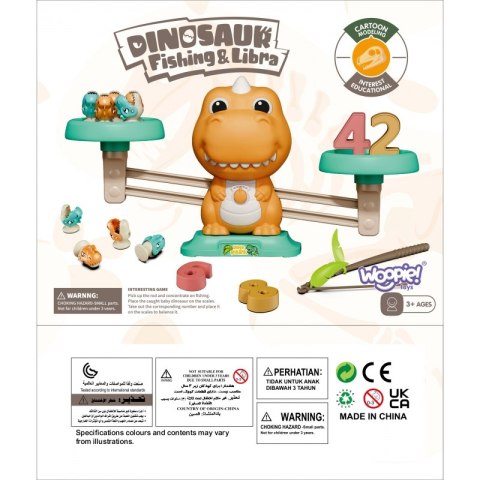 Waga Szalkowa Równoważnia Gra Łowienie Dinozaurów Rybek Nauka Liczydło