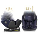 Fotelik samochodowy Nukido Aero Line czarno-granatowy 0-36 kg ISOFIX