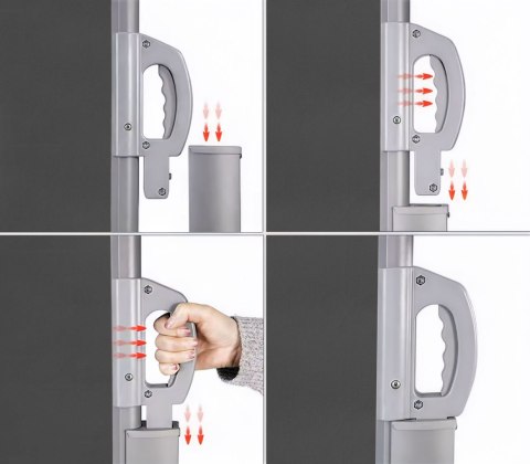 Składana markiza 350x200 cm boczna roleta parawan do ogrodu na taras antracyt MultiGarden