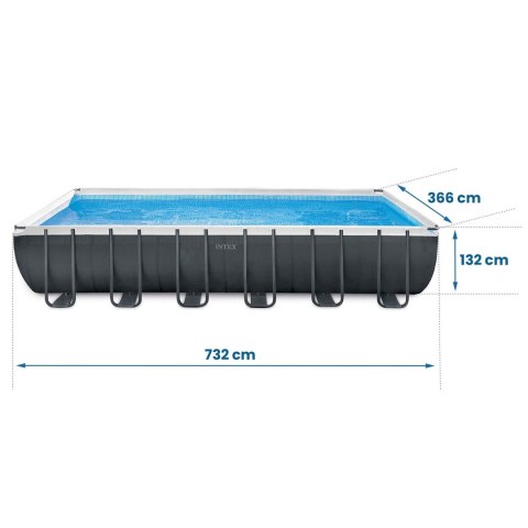 Basen ogrodowy stelażowy 732 x 366 x 132 cm 18w1 INTEX 26364 Basen ogrodowy stelażowy 732 x 366 x 132 cm 18w1 INTEX 26364
