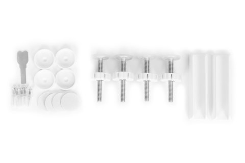 Bramka barierka zabezpieczająca 74-105 cm na schody i drzwi stal dodatkowe panele biała ECOTOYS