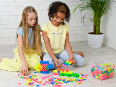 Klocki WAFLE MEli Basic Neon Travel Box 500 50091 ZA5666