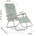 Leżak ogrodowy składany z poduszką Sofotel ChillWell zestaw 2 szt zielony