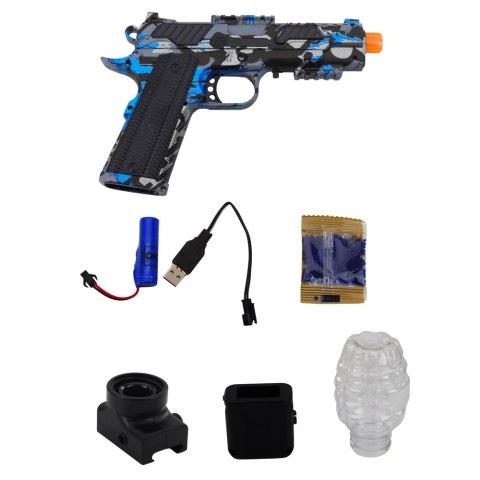 Pistolet Elektryczny Na Kulki Wodne Grafitti Niebieski
