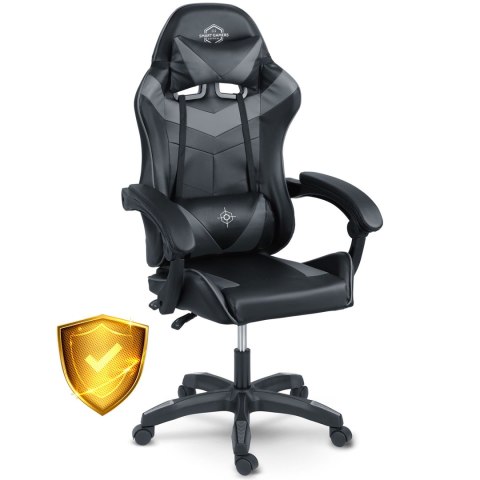 Fotel gamingowy Sofotel Draknor czarno-szary