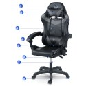 Fotel gamingowy Sofotel Draknor czarno-szary