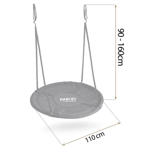 Huśtawka bocianie gniazdo Neo-Sport NS-103 110 cm