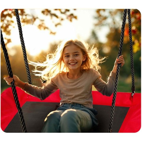 Huśtawka bocianie gniazdo prostokątna Neo-Sport Swingo 110 x 70 cm