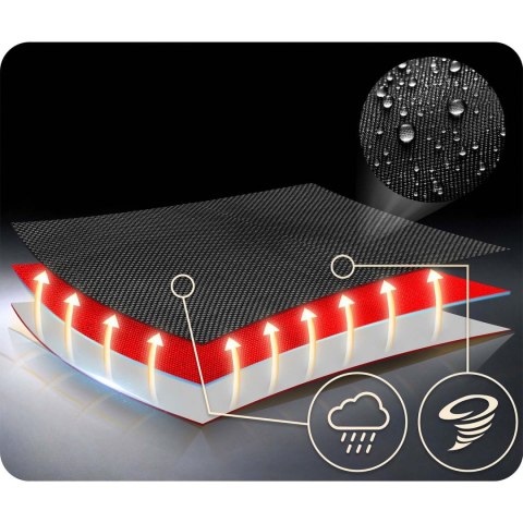 Huśtawka bocianie gniazdo prostokątna Neo-Sport Swingo 110 x 70 cm