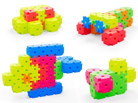 Klocki WAFLE MEli Basic Neon Travel Box 250 50090 ZA5665