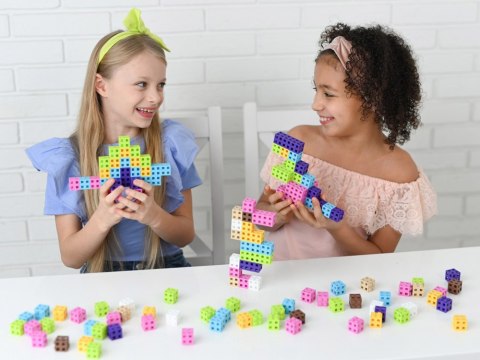 Kolorowe Klocki Cube Pink Meli 100elementów ZA5667