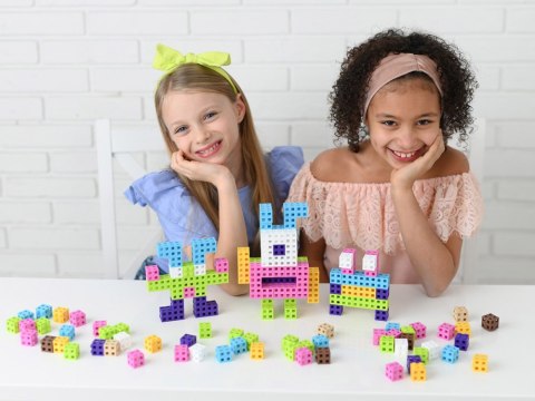 Kolorowe Klocki Cube Pink Meli 100elementów ZA5667