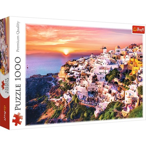 Puzzle - 1000 - Zachód słońca nad Santorini - 500 px - 10435