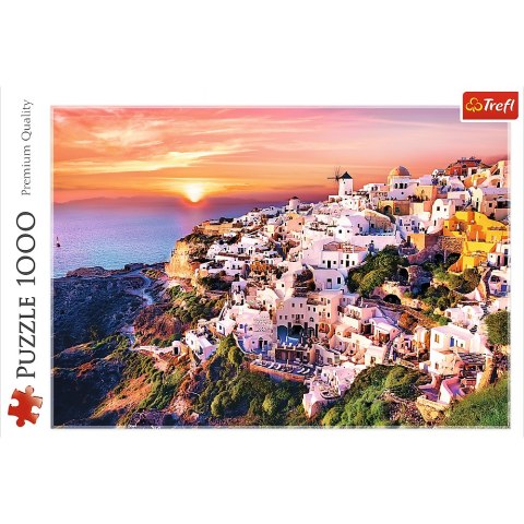 Puzzle - 1000 - Zachód słońca nad Santorini - 500 px - 10435