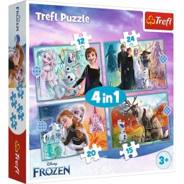 Puzzle - 4w1 (12, 15, 20, 24) - Niezwykły świat Frozen - Disney Frozen 2 - 34381