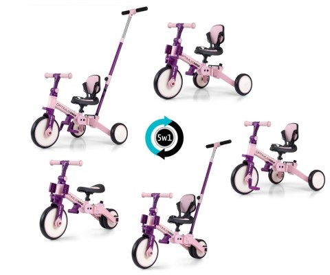 Milly Mally Rowerek 5w1 Optimus Max Pink