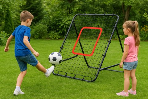 Rebounder do piłki nożnej trenażer piłkarski bramka do odbijania piłki 100x100 cm MultiGarden