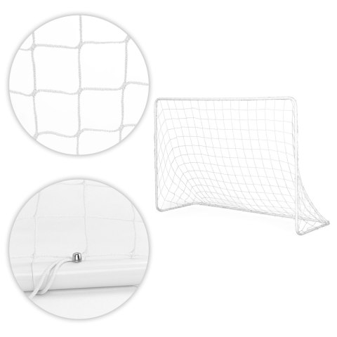 Dwie bramki piłkarskie z siatką do piłki nożnej 180x122cm ECOTOYS