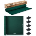 Siatka cieniująca 1,2x25m 110g/m2 + 50 zacisków zielona