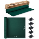 Siatka cieniująca 1,2x25m 140g/m2 + 50 zacisków zielona