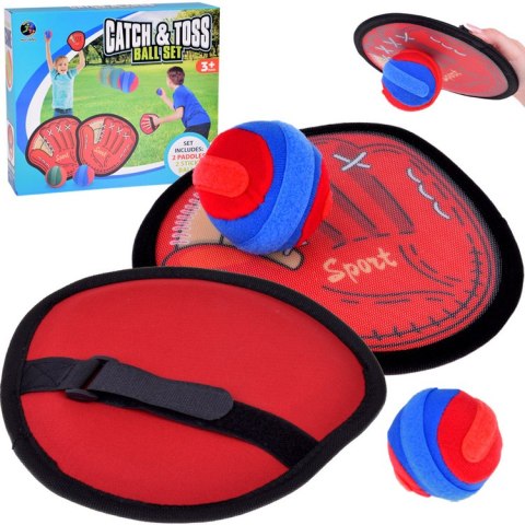 Gra sportowa Catchball zestaw 2 x Tarcza + 2 piłki Idealna zabawa SP0829
