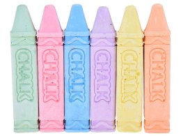 Duża kolorowa Kreda do rysowania - 6 sztuk Na tablicę i chodnik ZA5582