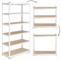 Regał magazynowy 222x110x50 cm stal galwanizowana 6 półek 1050 kg ModernHome