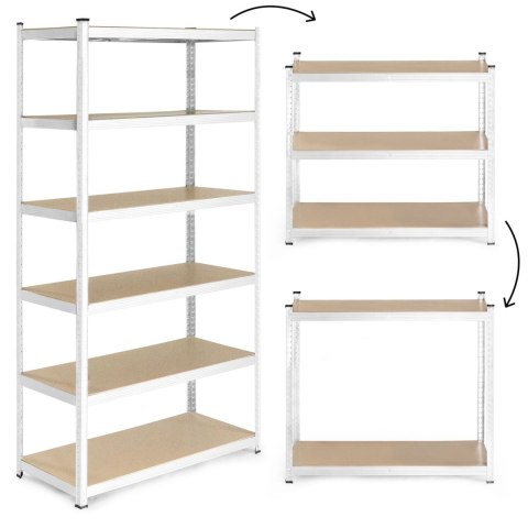 Regał magazynowy 222x110x50 cm stal galwanizowana 6 półek 1050 kg ModernHome