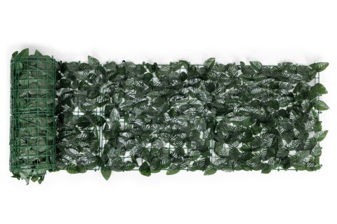 Sztuczny bluszcz żywopłot 3 szt. 500x150 cm zielona osłona na balkon maskująca