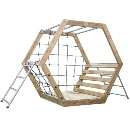Classic World Edu Drewniany Zestaw Wspinaczkowy Heksagenalny Plac Zabaw