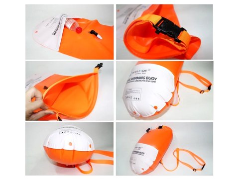 Dmuchana Bojka Asekuracyjna do Pływania Suchy Dry Bag 10L SP0827