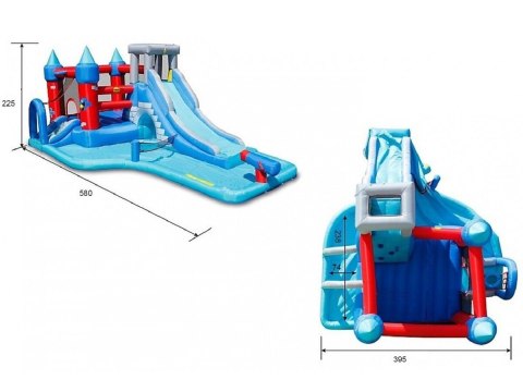 Dmuchaniec HappyHop Zamek Dmuchany Wodny Zjeżdżalnia Basen do ogrodu