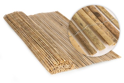 Dwustronna mata bambusowa 150x500 cm na balkon taras ogrodzenie naturalna MultiGarden