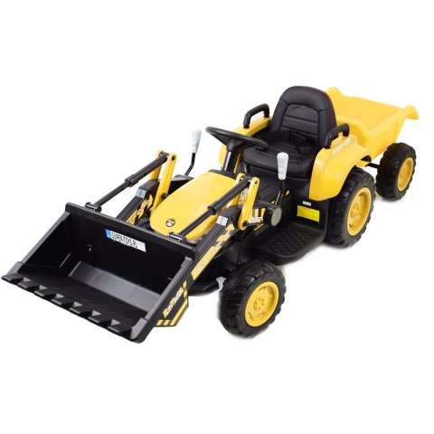 SUPER TRAKTOR BLOW - NA AKUMULATOR Z PRZYCZEPĄ, MIĘKKIE KOŁA, MIEKKIE SIEDZENIE, PILOT/XMX611