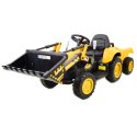 SUPER TRAKTOR BLOW - NA AKUMULATOR Z PRZYCZEPĄ, MIĘKKIE KOŁA, MIEKKIE SIEDZENIE, PILOT/XMX611