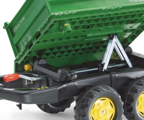 Rolly Toys 122004 Przyczepa Rolly-Mega Trailer jasno zielona, żółte koła, 2-osie